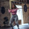 Visuel femme noire musculation png